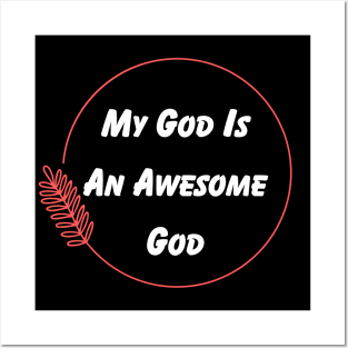 My God Is An Awesome God | Christian Posters and Art